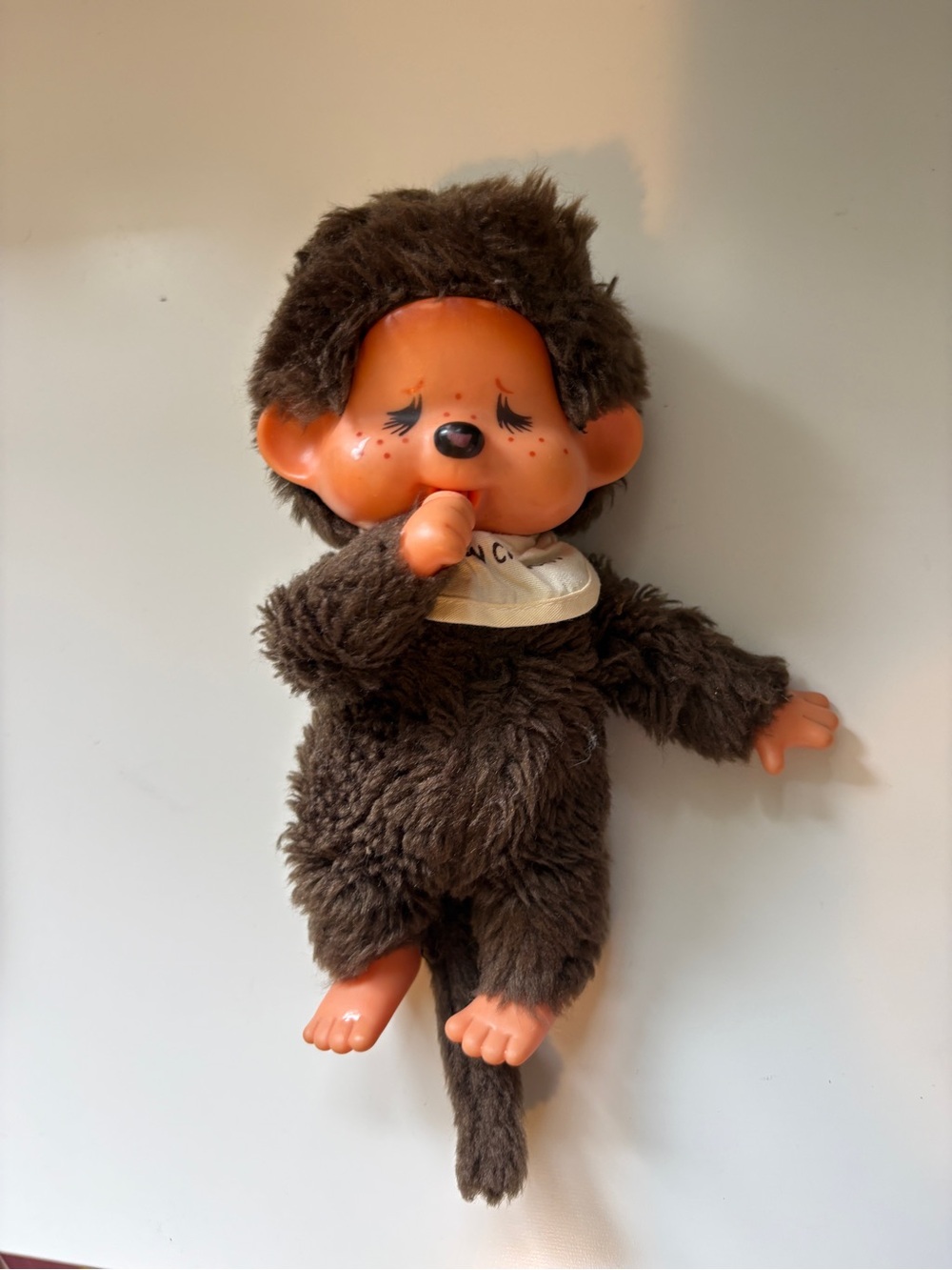 Vintage 1974 Monchhichi Sekiguchi Crying Face Monkey Plush Toy